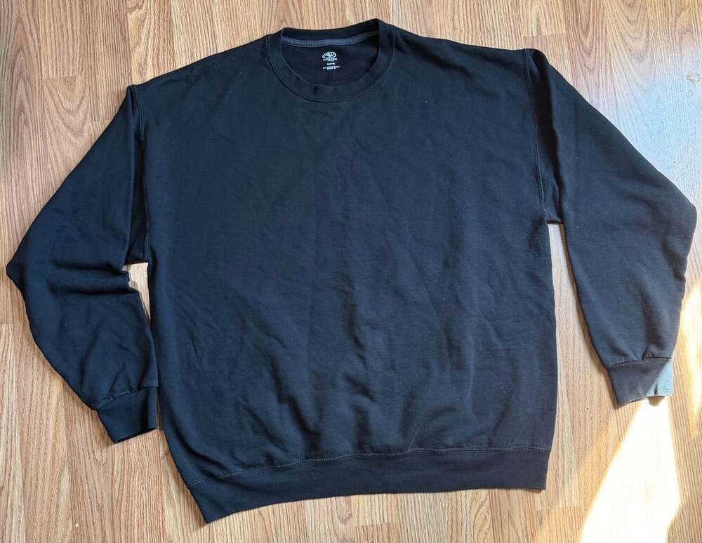 Athletic Works Sweatshirt Size XL Black Crewneck Pullover